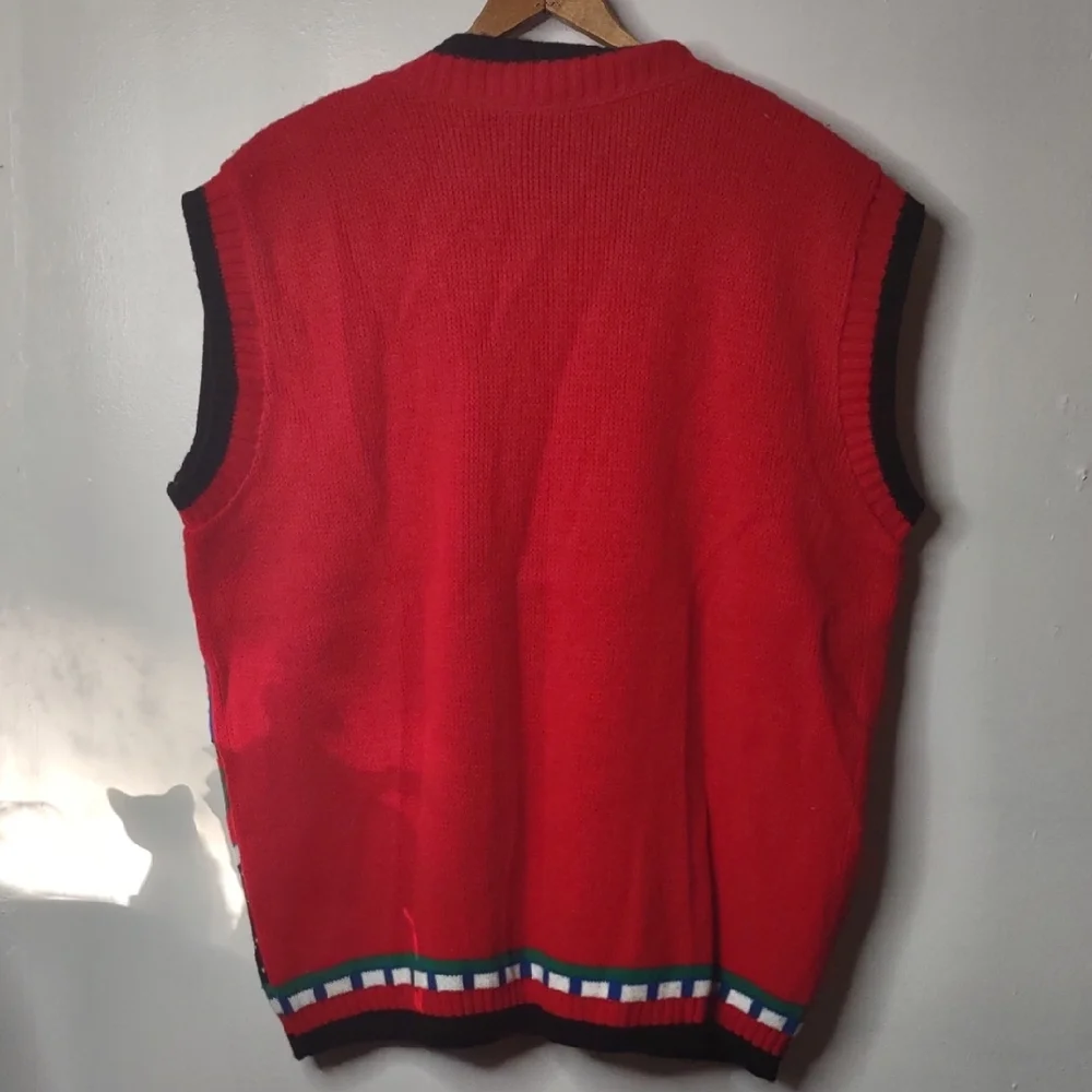 Avon Colorful Holiday Knit Vest - Picture 7 of 7